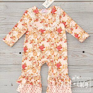 Deer and Roses Romper